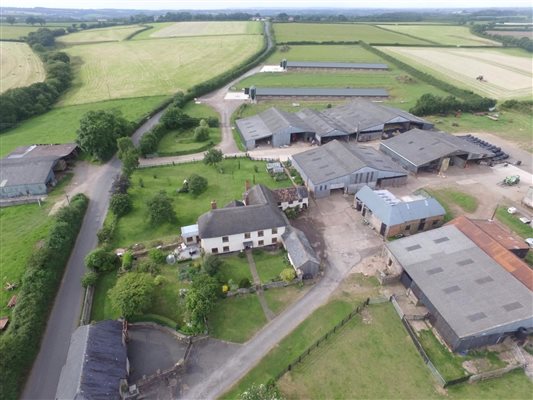 Aerial view of thefarm